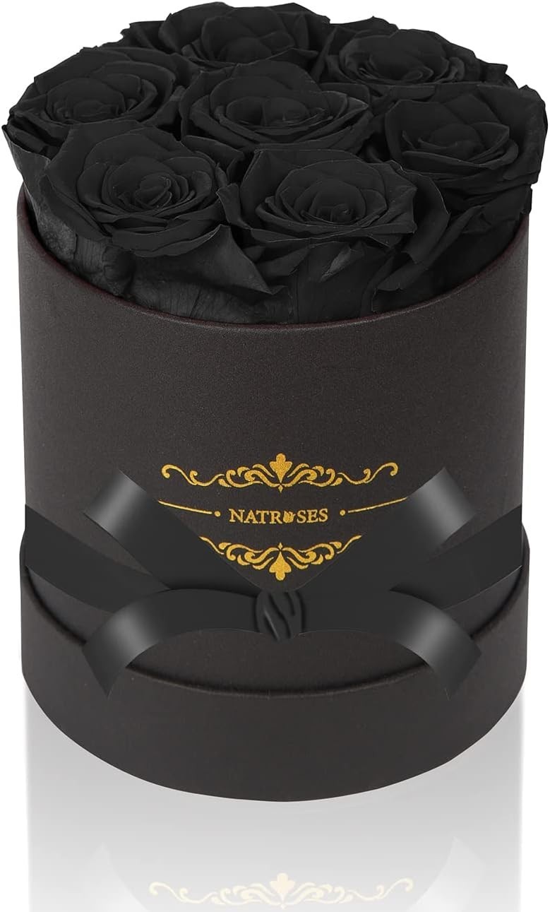 7 Piece Preserved Roses in a Box, Preserved Flowers for Birthday, Flower Gift…