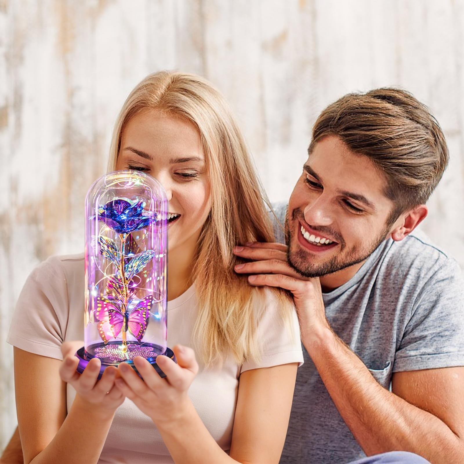 Eternal Galaxy Glass Rose in Dome – Perfect Mother’s Day Gift for Mom, Wife, Gra