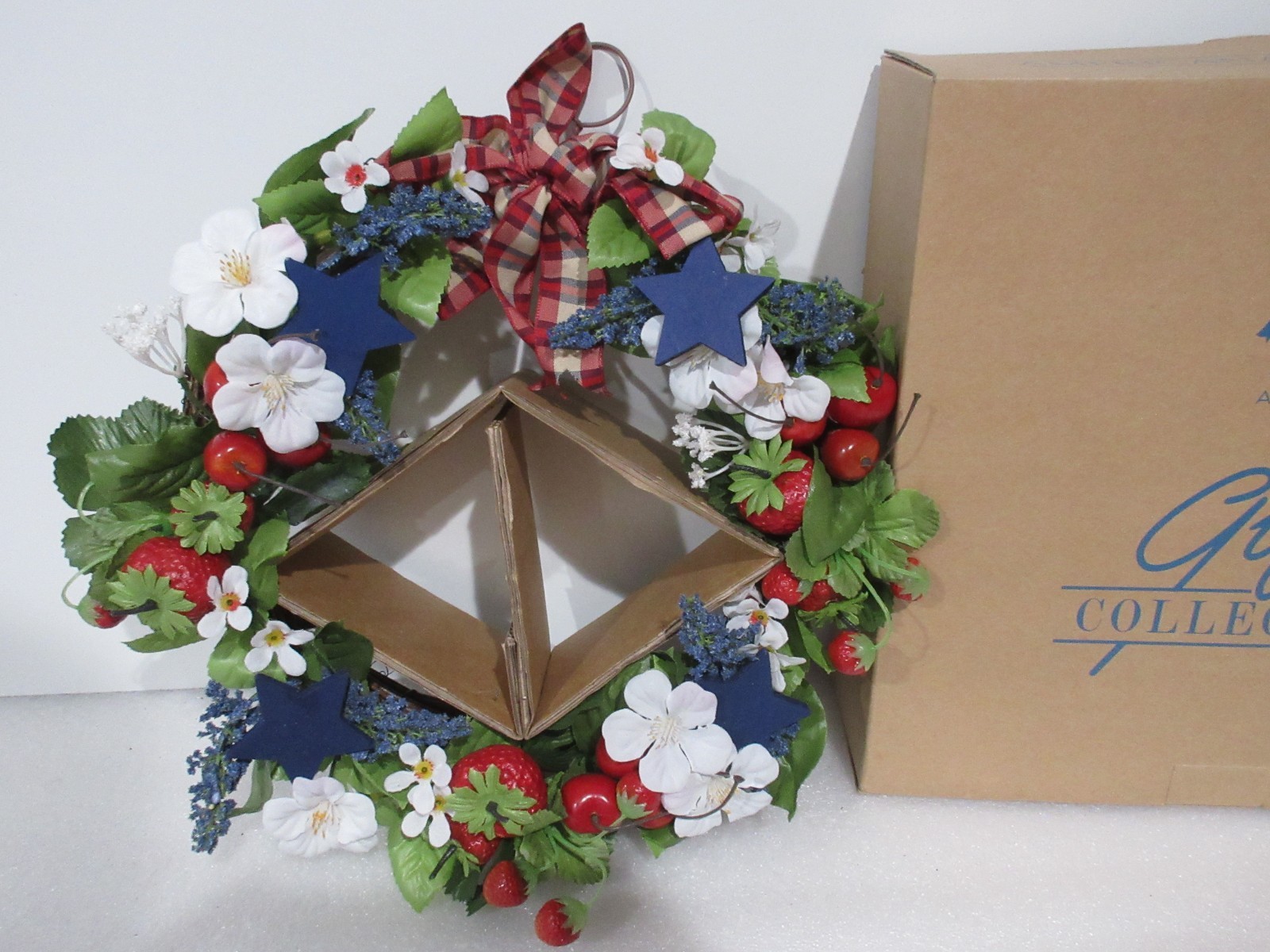 Vintage Avon Americana Patriotic Wreath | Summer July 4 | NIB 2002 Retired HTF