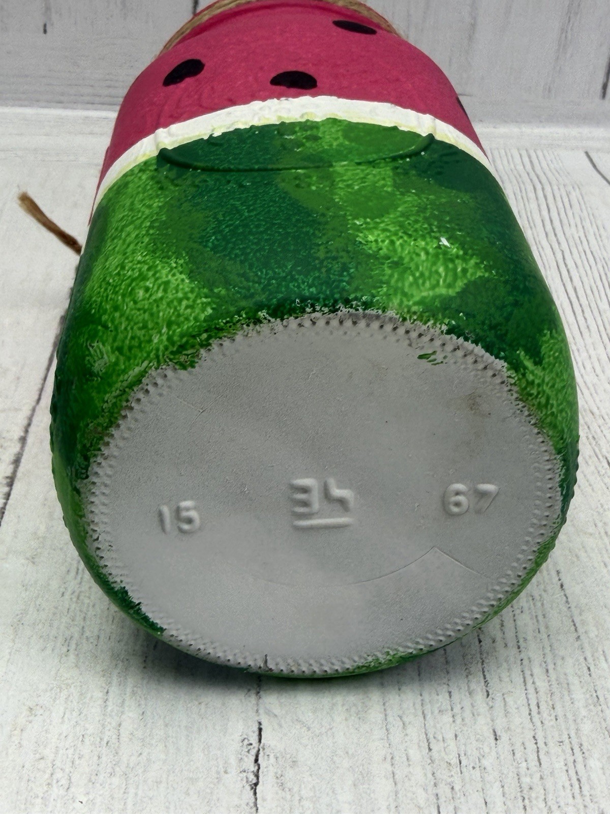 Hand Painted Watermelon Mason Jar Set Summer Rustic Decor Centerpiece