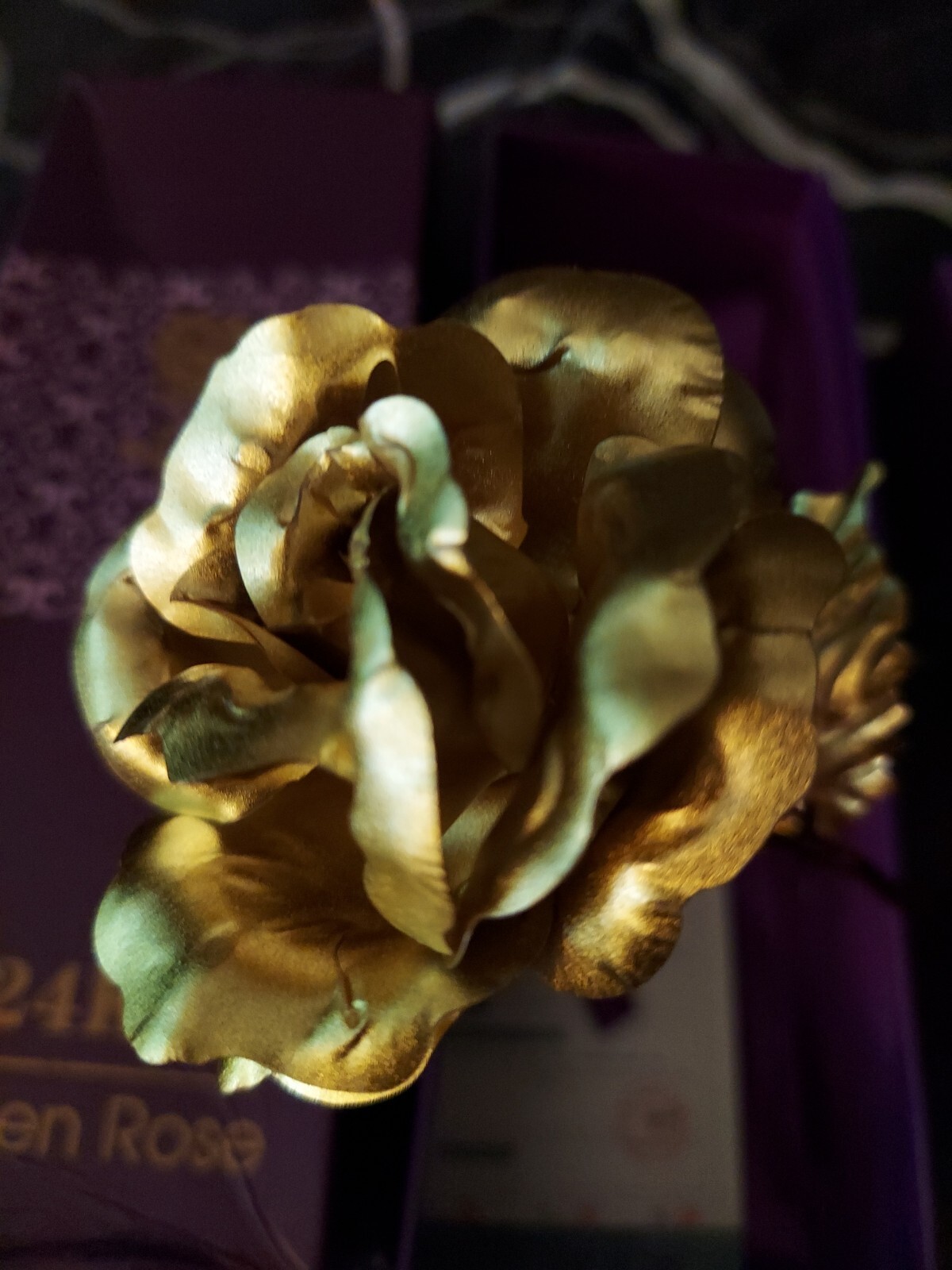 24K Gold Rose Flower and Gold Dipped Rose 24K Forever Rose