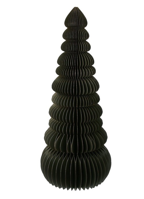 47” Tall Large Christmas Cardboard Tree Honeycomb 3D Green Dark New VTG Style