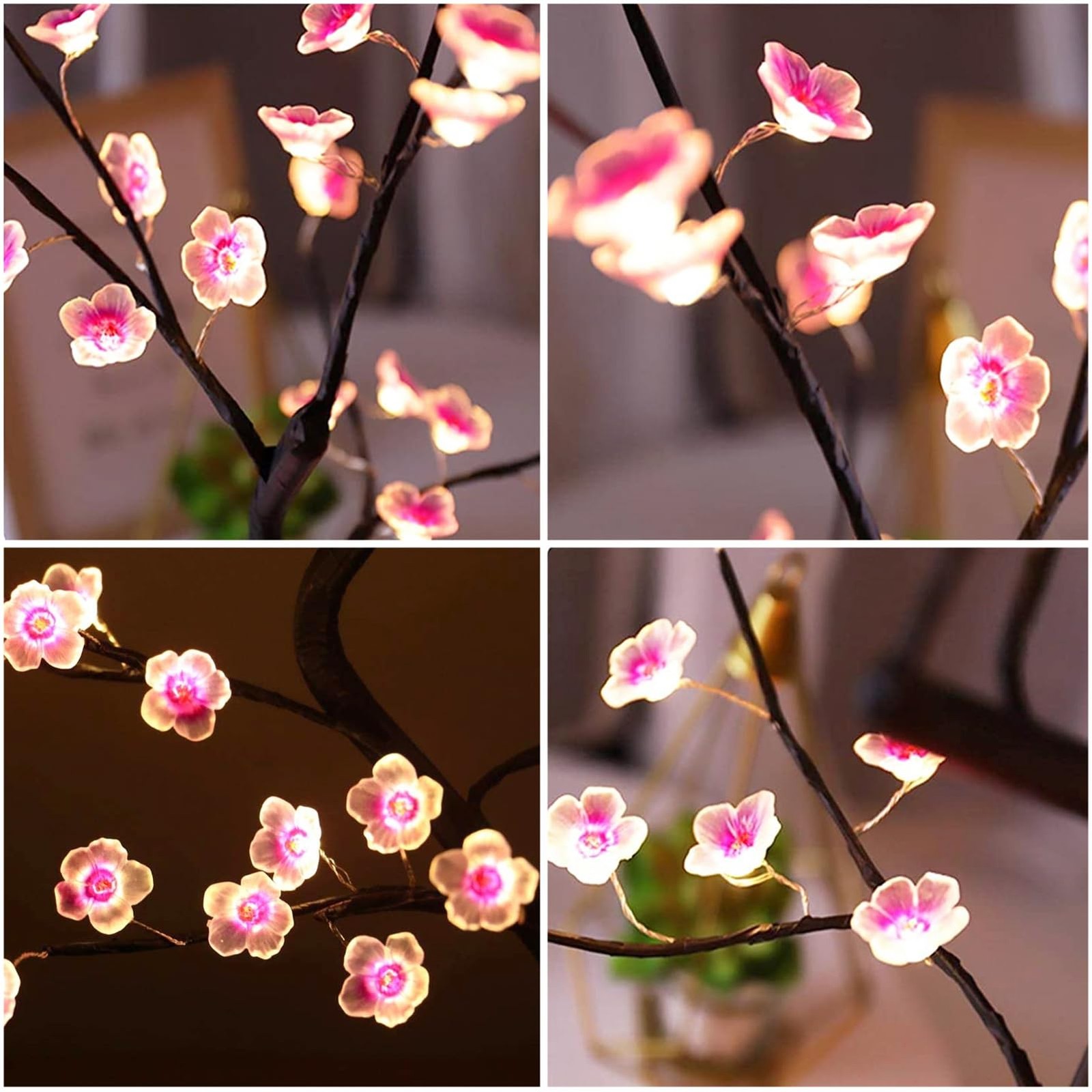 Color Changing Rose Lamp Light Up Rose Tree Lamp Tabletop Flower Tree Lights