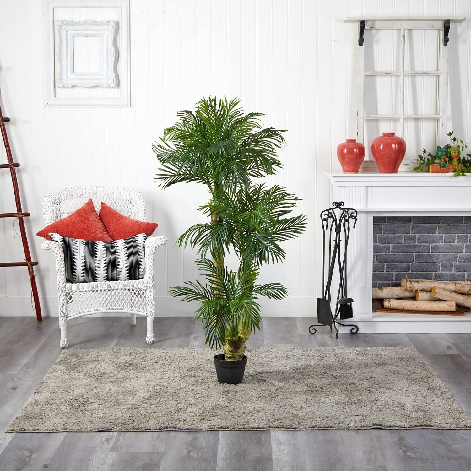 5Ft Triple Phoenix Palm Artificial Tree – Lush Indoor Decor Accent