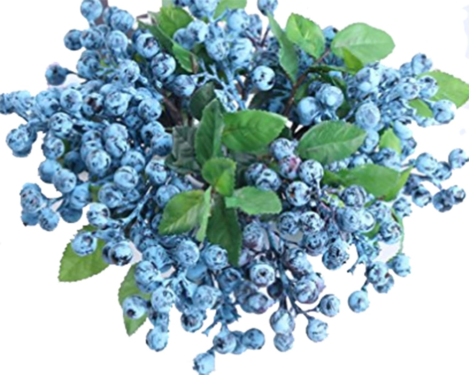 Fake Artificial Flowers California Berries Branches Picks Blueberry Fruit for Ch