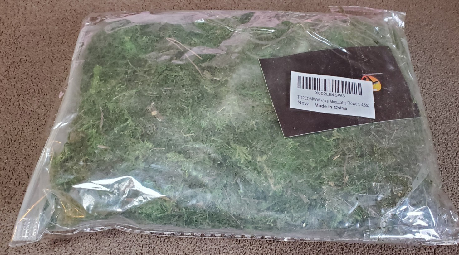 Fake Moss Preserved Reindeer Moss 3.5oz Dk. Green Arts and Crafts NEW