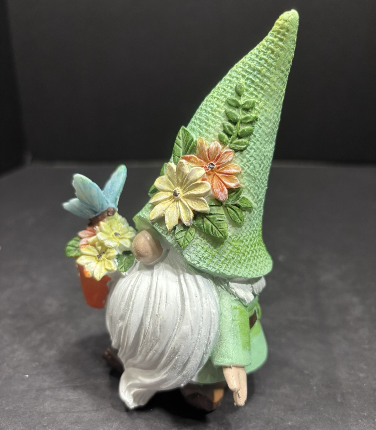 Nome Green Floral Ceramic Home Decor All Occasions Multicolor EC 6″Hx3.75″Lx3″W