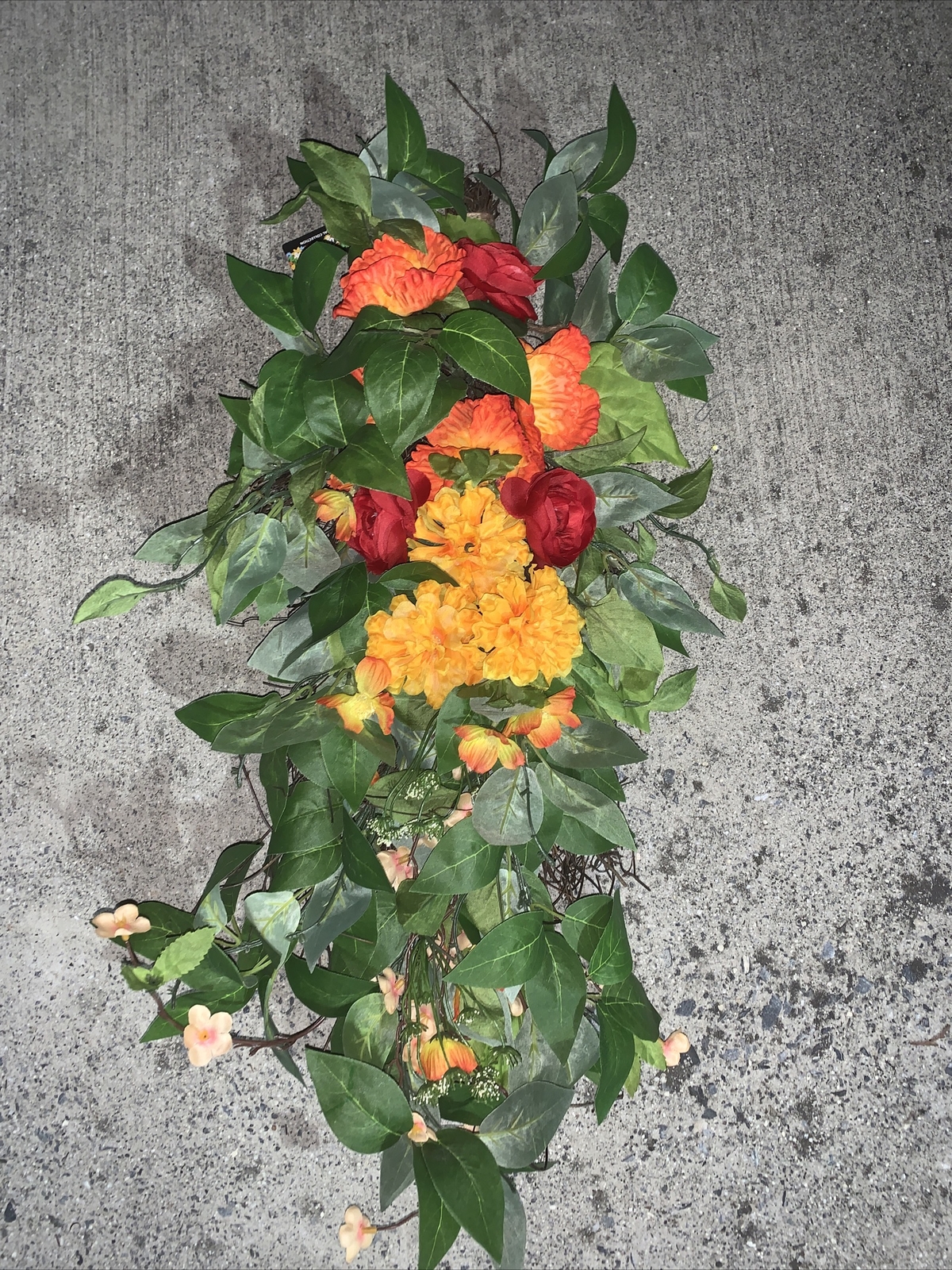 Brand New Bright Ideas Floral Teardrop Swag Hawaiian Floral Arrangement ❤️sj8m