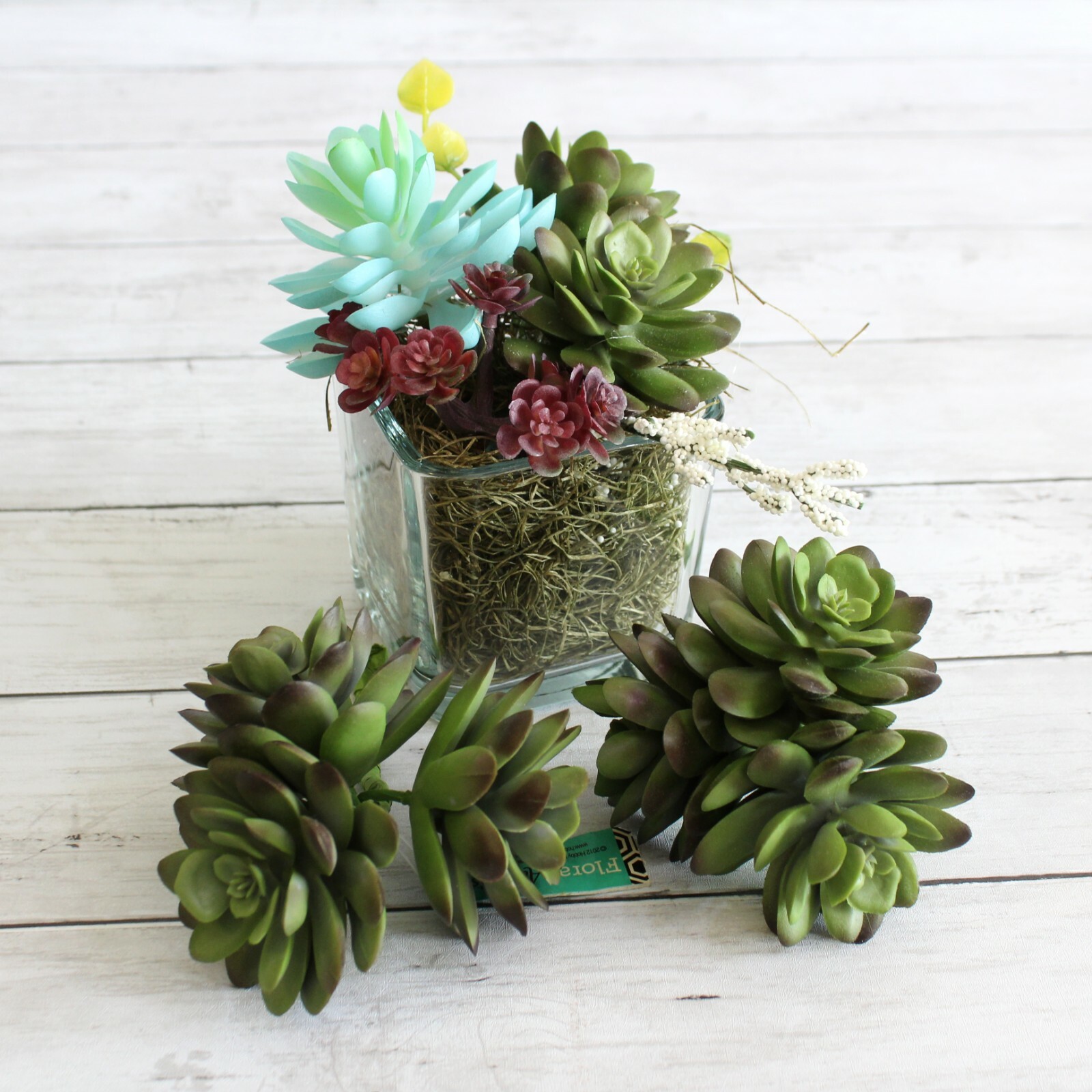 Floral Succulent Picks Decor Artificial Faux Flower Plants Stems Decor Lot