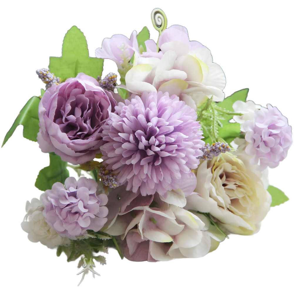Nordic Style Artificial Silk Flower Bouquet for Wedding Home Decoration