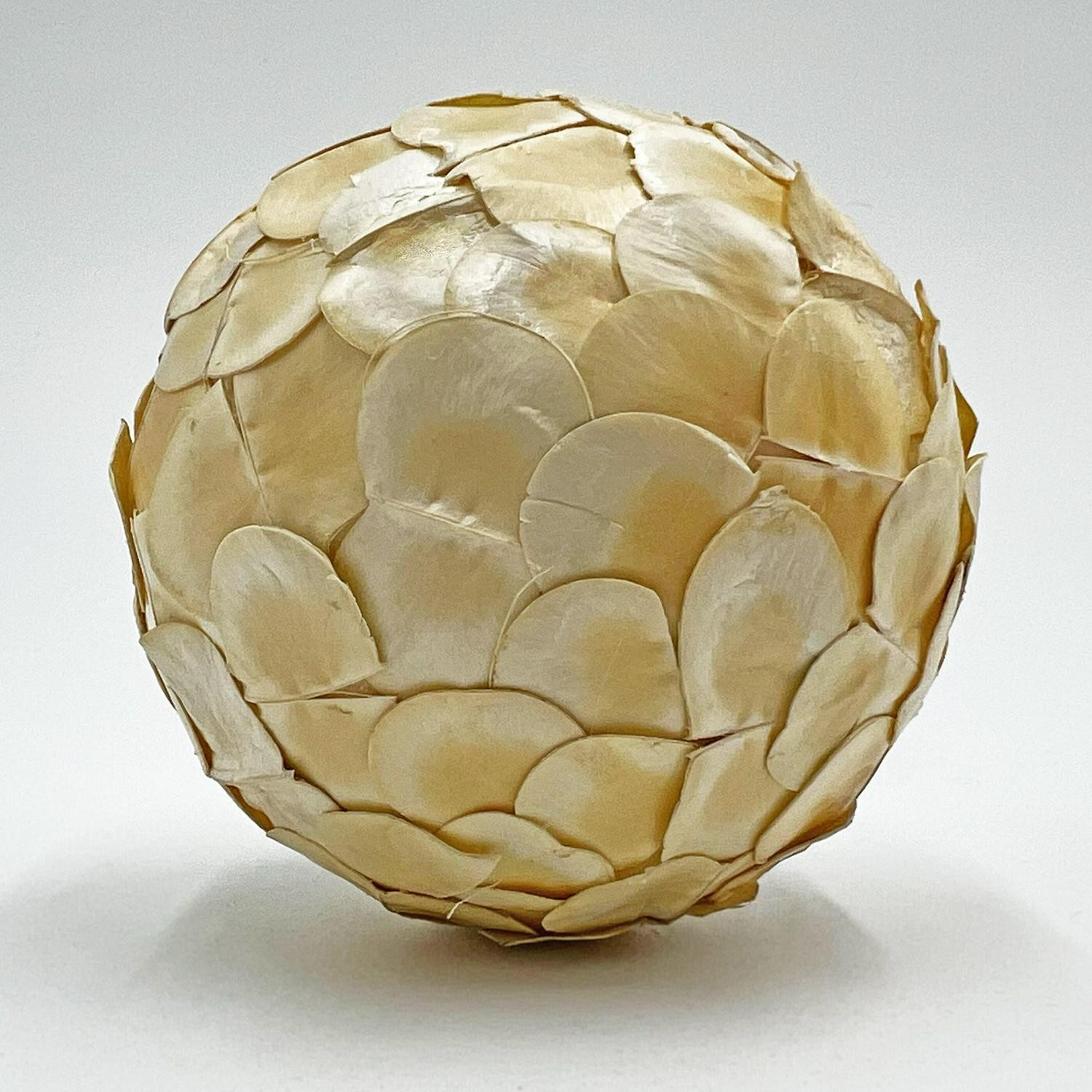 Preserved Decorative Conifer And Pinecone Topiary Balls – White – Set Of 4