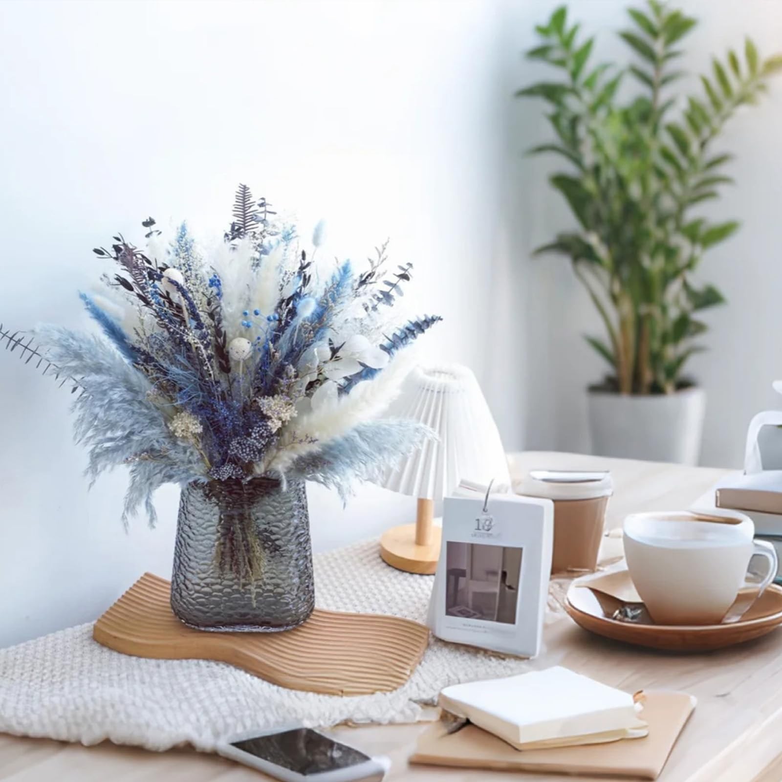 Natural Dried Pampas Grass Bouquet(No vase),Dried Flowers Pampas Grass Decor …