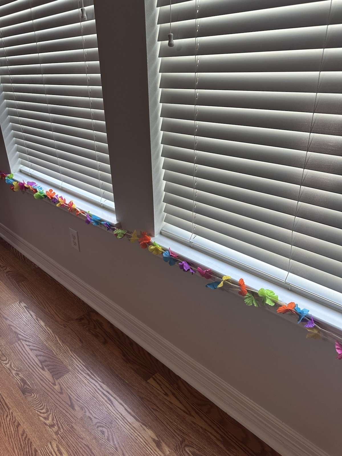 VIBRANT 12’ SILK FLOWER LUAU BEACH HAWAIIAN GARLAND COLORFUL LEI PINK BLUE GREEN