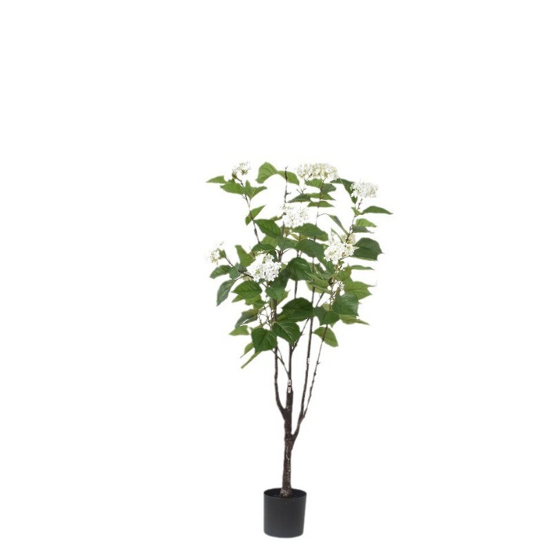Hot selling imitation hydrangea tree potted living room mall hotel decoration