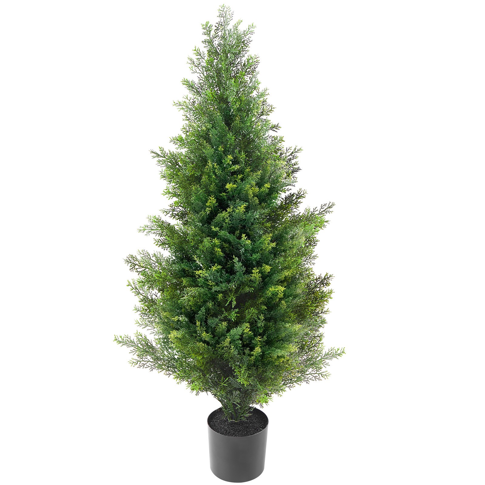 Uimoso Set of 2 Artificial 3′ Cedar Trees for Indoor and Outdoor Decoration