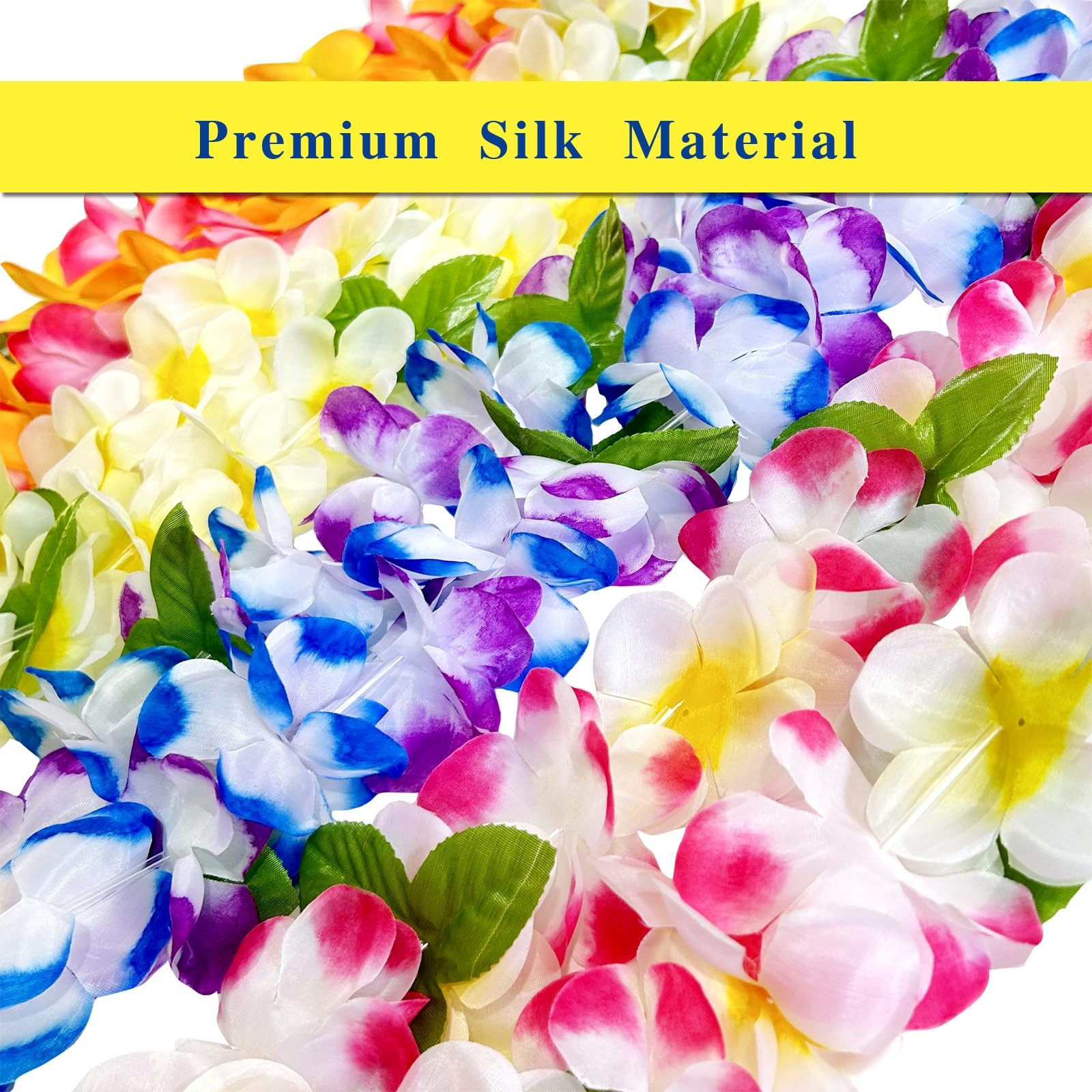6 Counts Hawaiian Leis Bulk,leis for luau party,hawaiian leis for adults,beac…