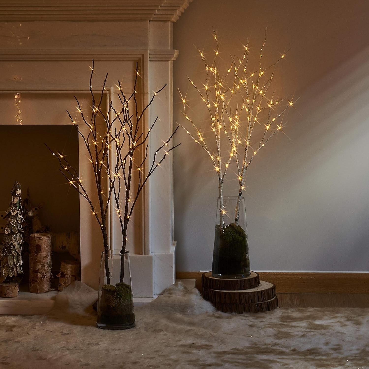 Elegant Lighted Birch Branches with 100 LED Lights – Perfect for Any Occasion