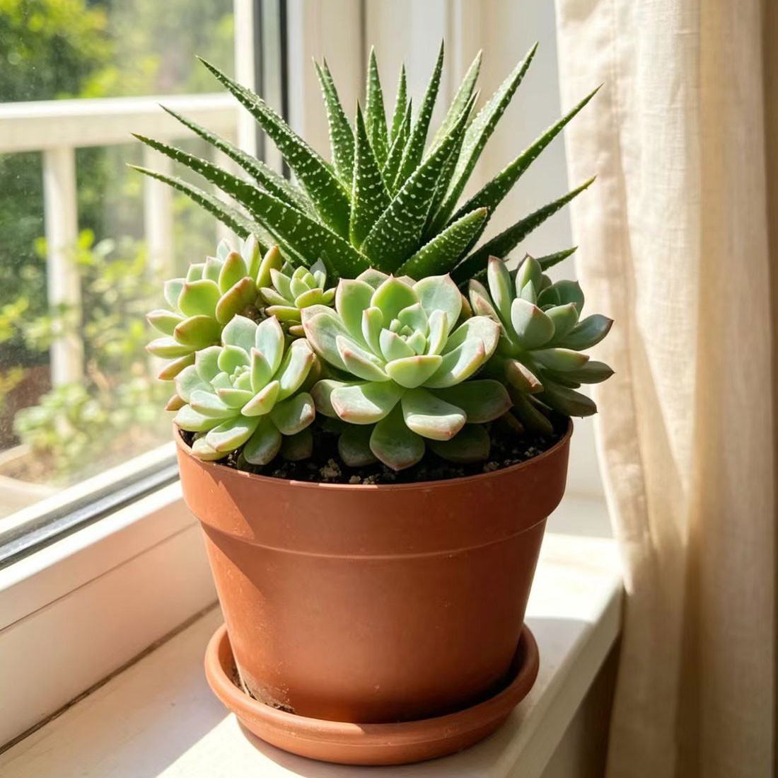 Zebra Plant Succulent – Haworthiopsis fasciata, Live Indoor Plant
