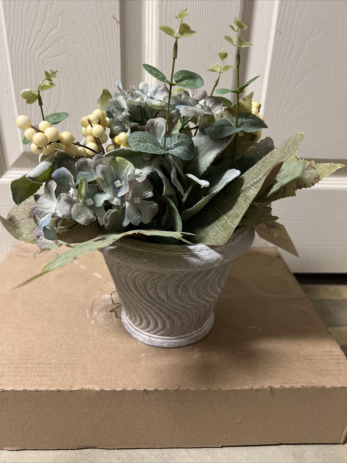 Eucalyptus Leaves Fall Flower arrangement Pumpkin
