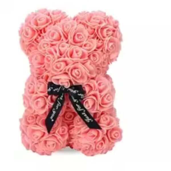 2025 New Artificial Flower Eternal Rose Teddy Bear for Valentine Day Birthday