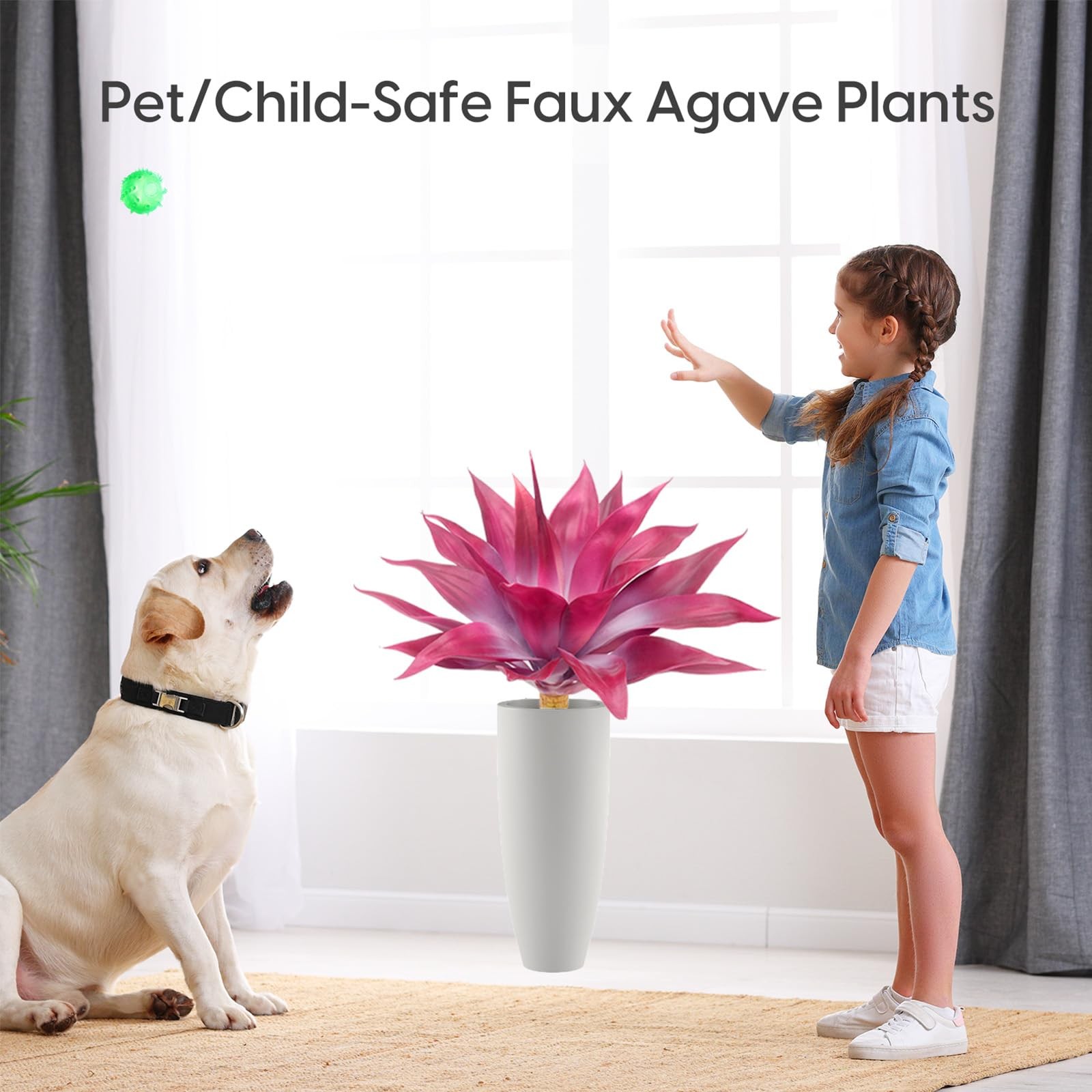 Fake Agave Plant Outdoor, Artificial Plants Large Size for Indoor Decor, Faux…