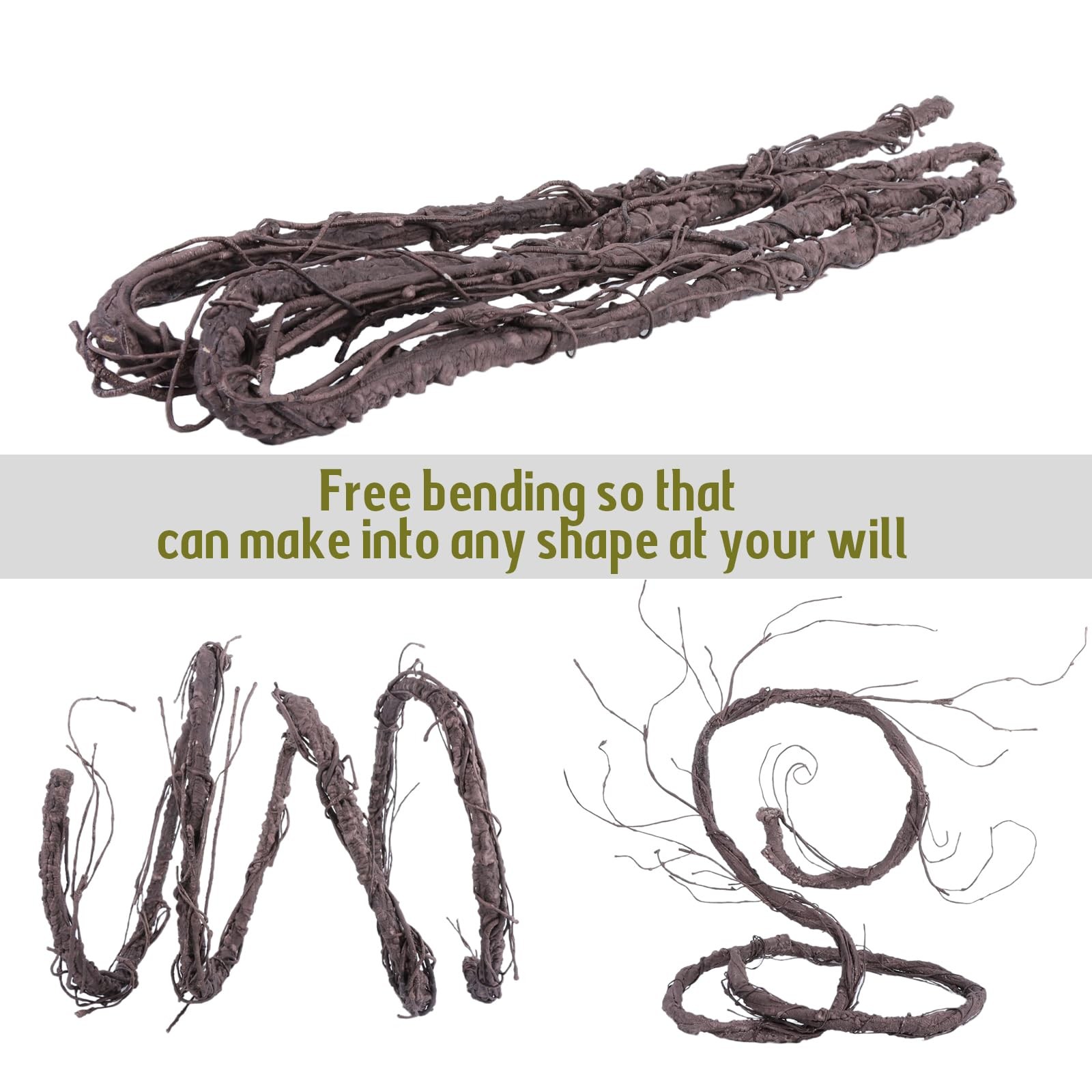 118″ Bendable Artificial Grapevines Garland Tree Branches(L)