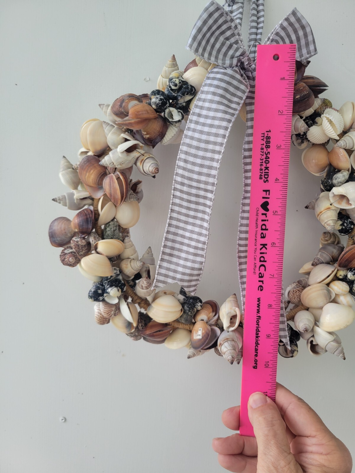 Sea Shell Wreath Handmade Nautical Coastal Beach Door Wall Home Decor