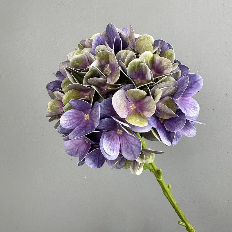 New Hydrangea Artificial Flower Real Touch Moisturizing Fake Flower Bouquet for
