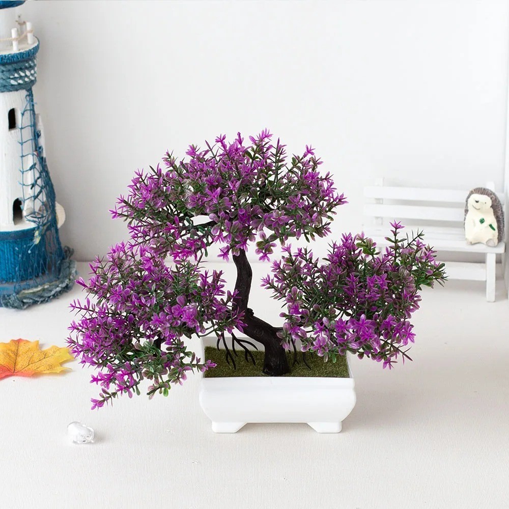 Artificial Plants Decoration Potted Bonsai Small Tree Pot Fake Plant Potted zen