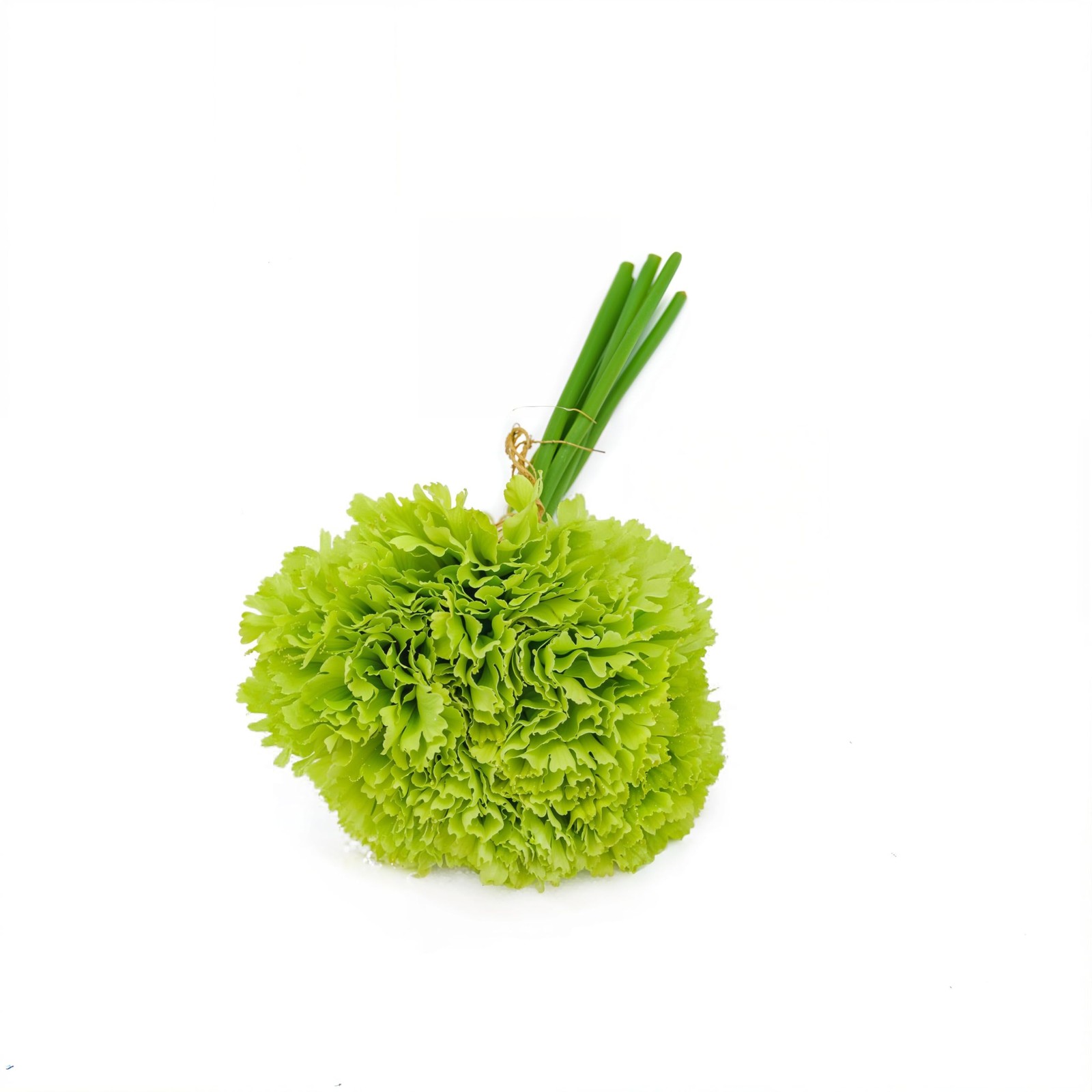 Green Carnation Artificial Flowers 6 Bunches