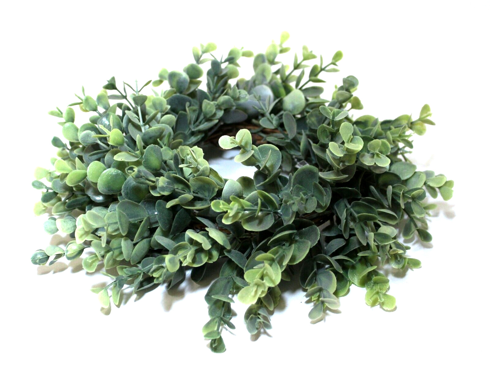 Box Wood Wreath Artificial Greenery 10″ Candle Ring