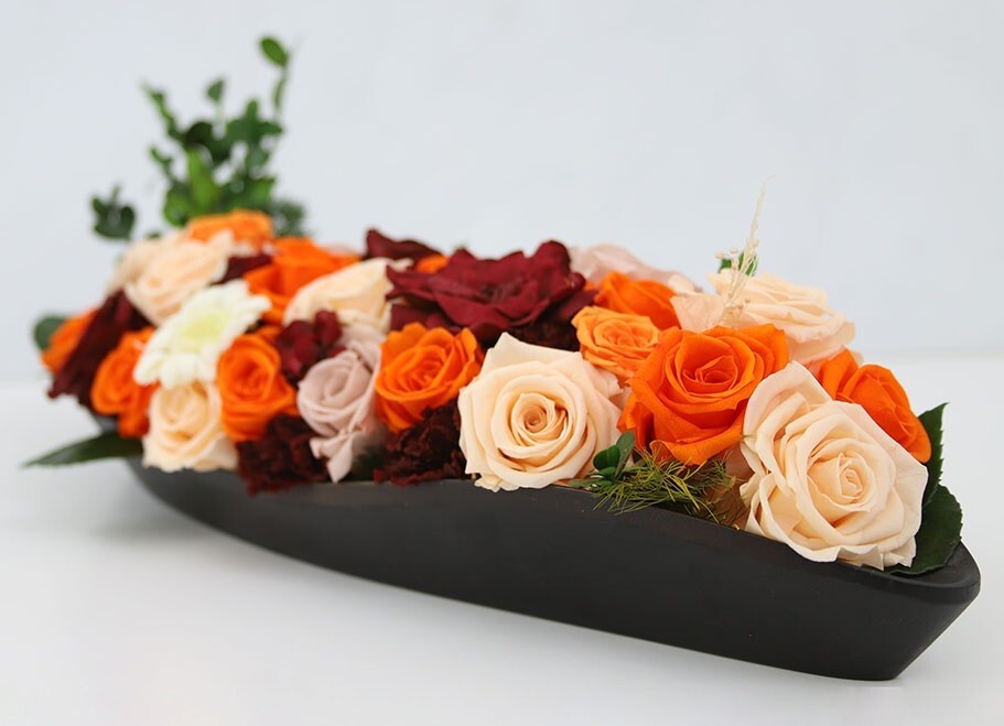 Verdissimo Real Preserved Roses Double Pink 6 Ct Wedding Floral Arrangements