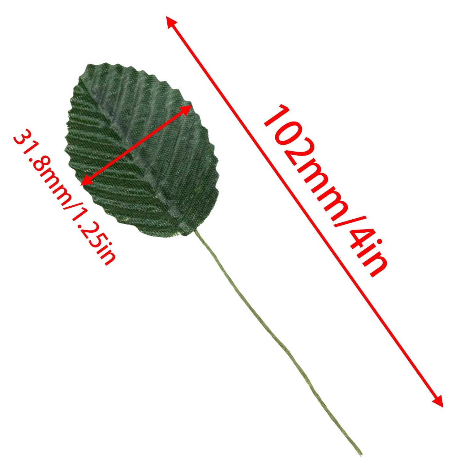 200 PCS Silk Artificial Leaves DIY Wedding Party Decorative Green Fake Foliage