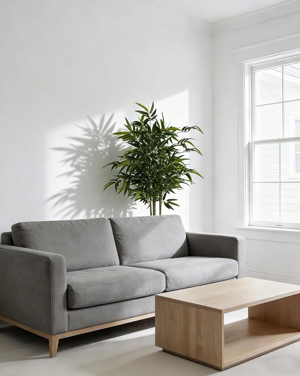 Kiko Artificial Plant Bamboo Tree -5.3 FT Tall Fake Floor Plant with Plastic …