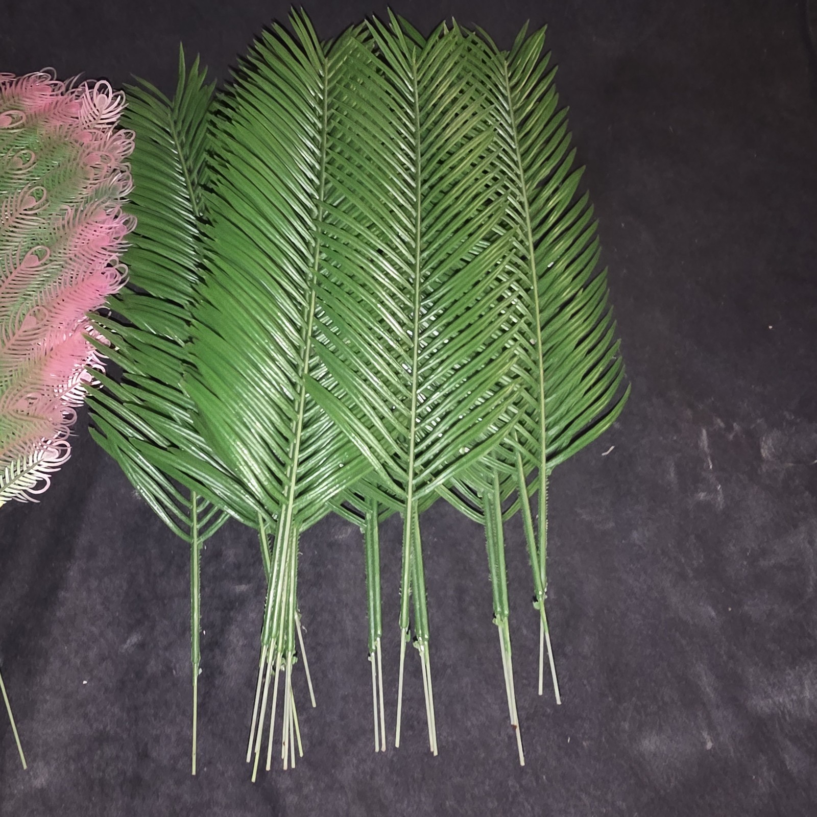 60+ Pieces Artificial Greenery Vintage Palm Fern Etc Tapscott’s