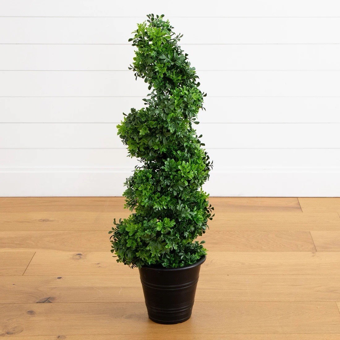 3’ UV Resistant Boxwood Spiral Topiary Artificial Tree Indoor/Outdoor