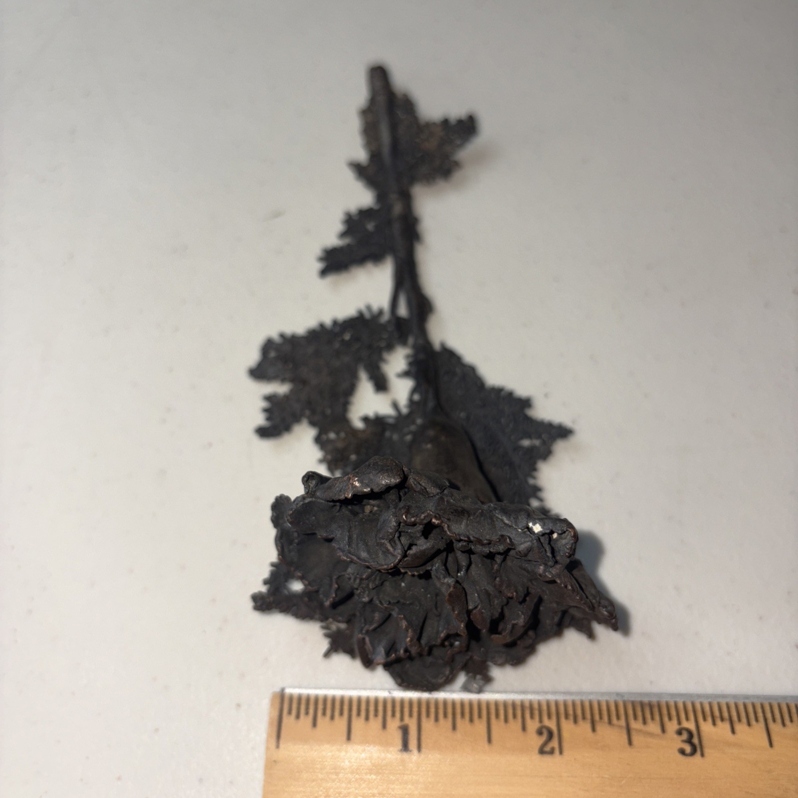 Hand Forged Rustic Metal Carnation Sculpture – Vintage Iron Flower Art