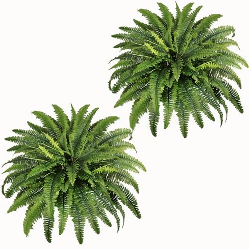 Fake Ferns – 2 Packs Artificial Ferns for Outdoors & Indoors, 45in Large