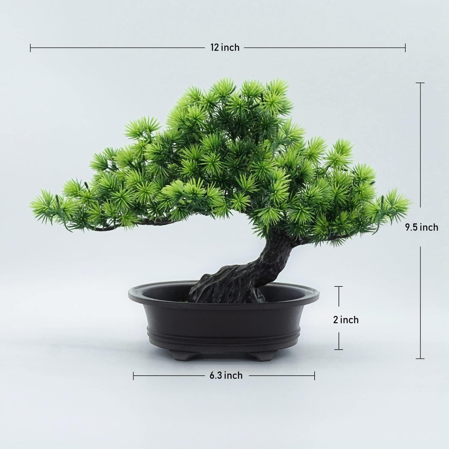 Artificial Bonsai Tree Indoor Faux Plants with Pot for Home Office Desk Shelf…