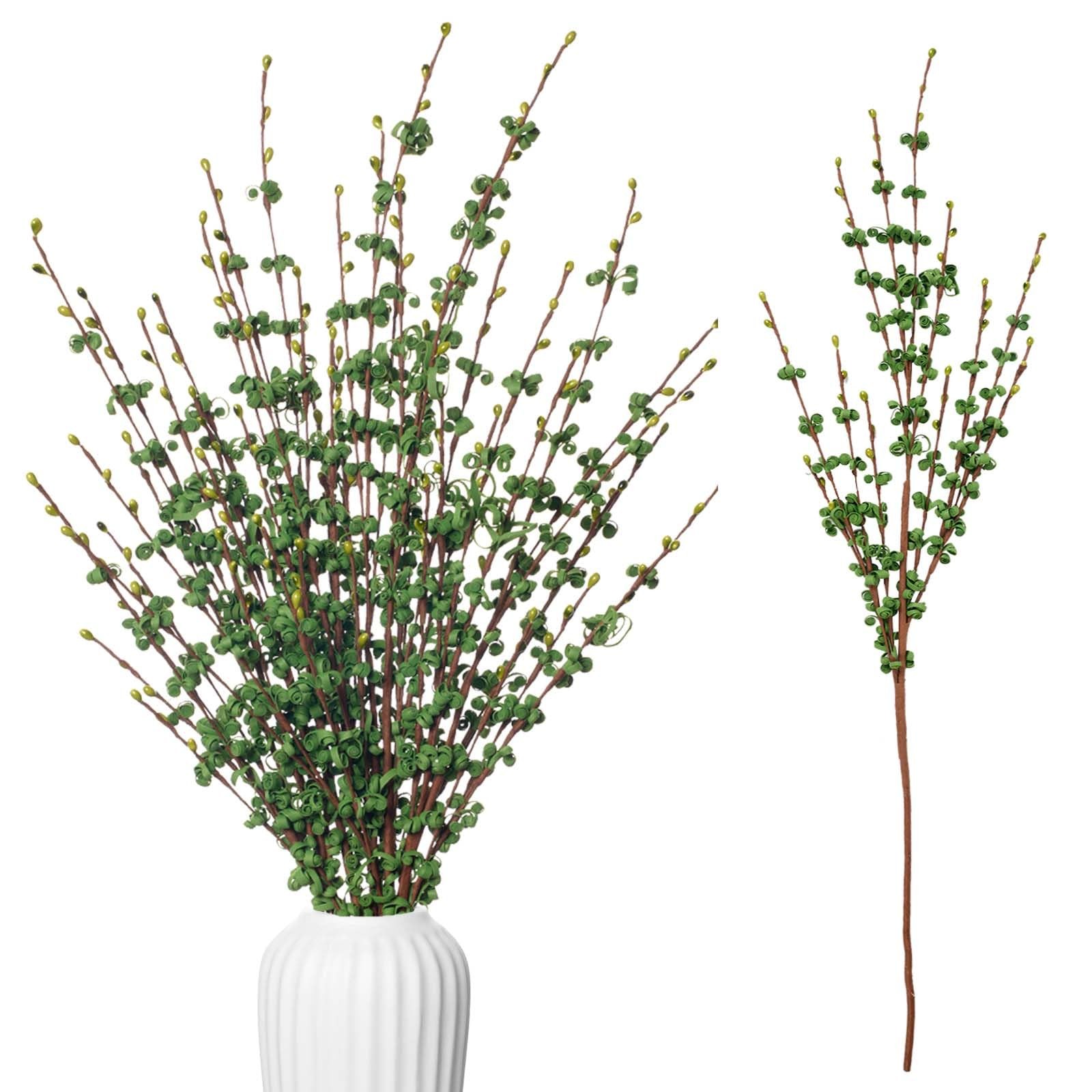 5Pcs 29.5″ Green Artificial Jasmine Flowers Stem for Vase DIY Wreath Decor