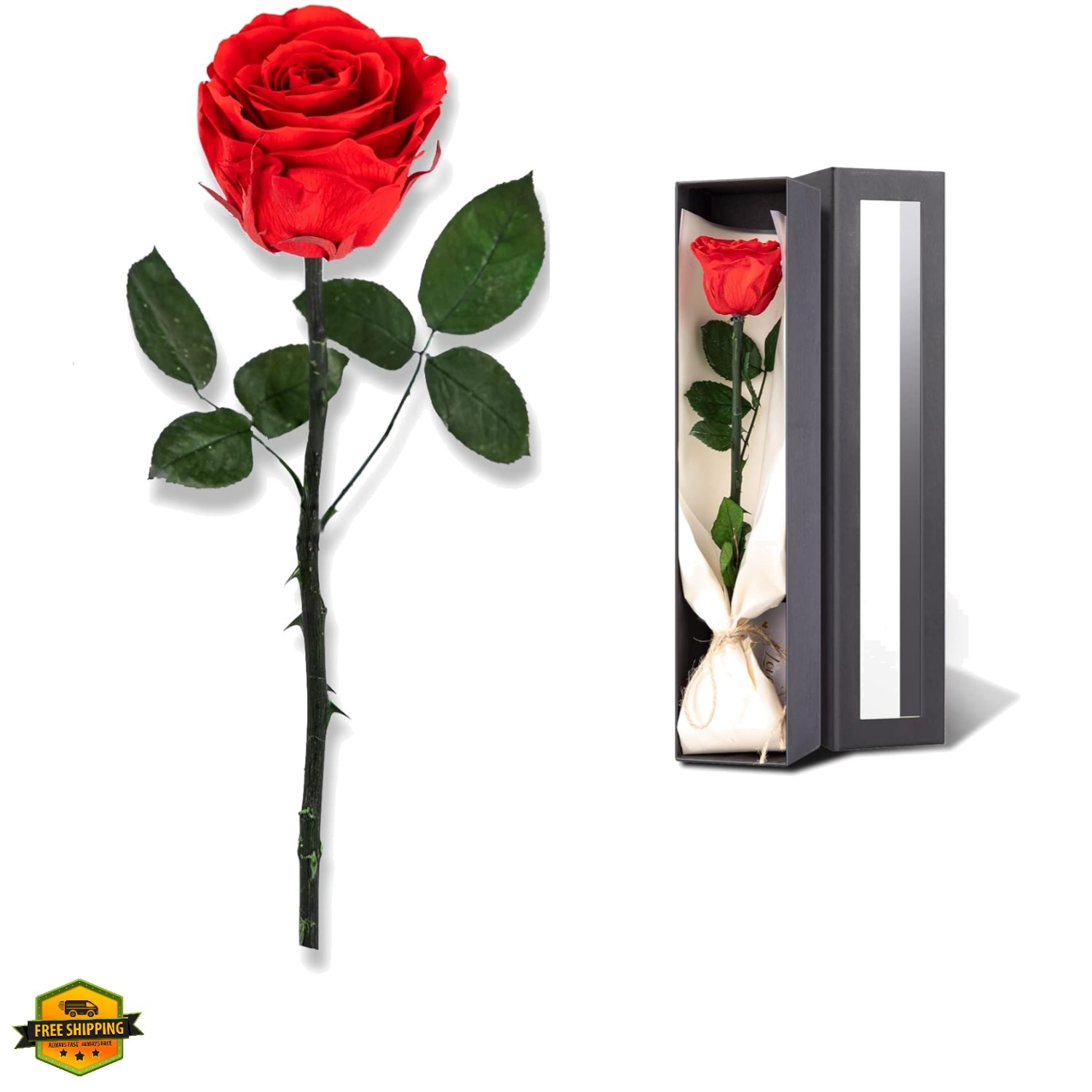 Flowers for Delivery Prime, Preserved Roses Flower Gifts for Women, Real Rose…