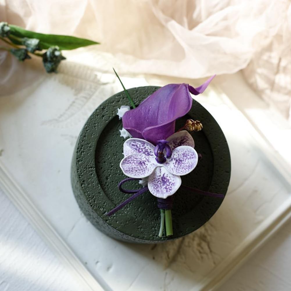 2 Pieces Corsage and Boutonniere Set, Artificial Calla Lily& Orchid Flowers A…