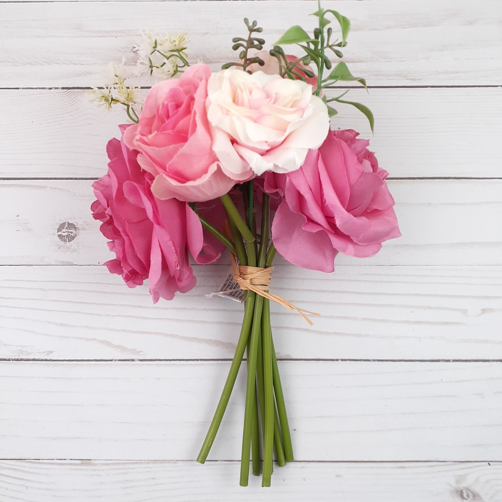 Flower Bouquet Spring Floral Decor Wedding Romantic Pink F4