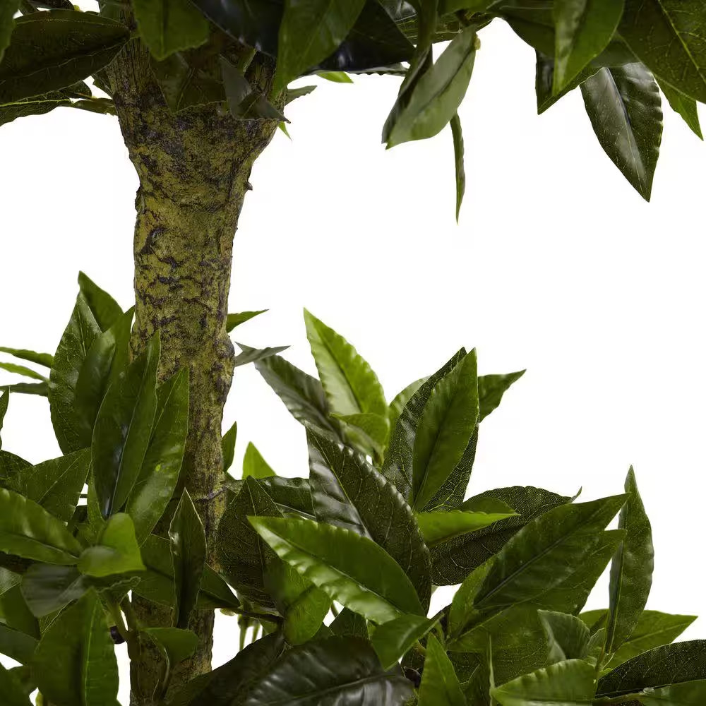 5 Ft. Artificial UV Resistant Indoor/Outdoor Triple Bay Leaf Topiary