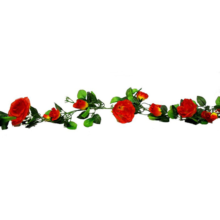Rose Garland Set of 2 68in Orange