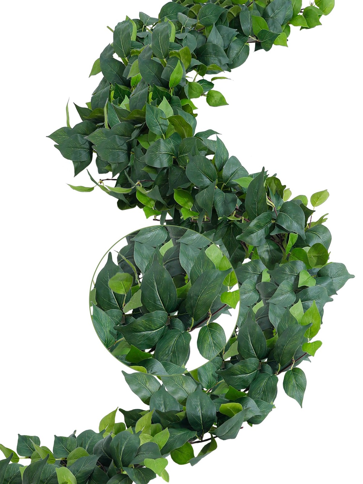 4Pack Total 24FT Green Fake Vines Ivy Leaves Vines for Bedroom Greenery Garla…