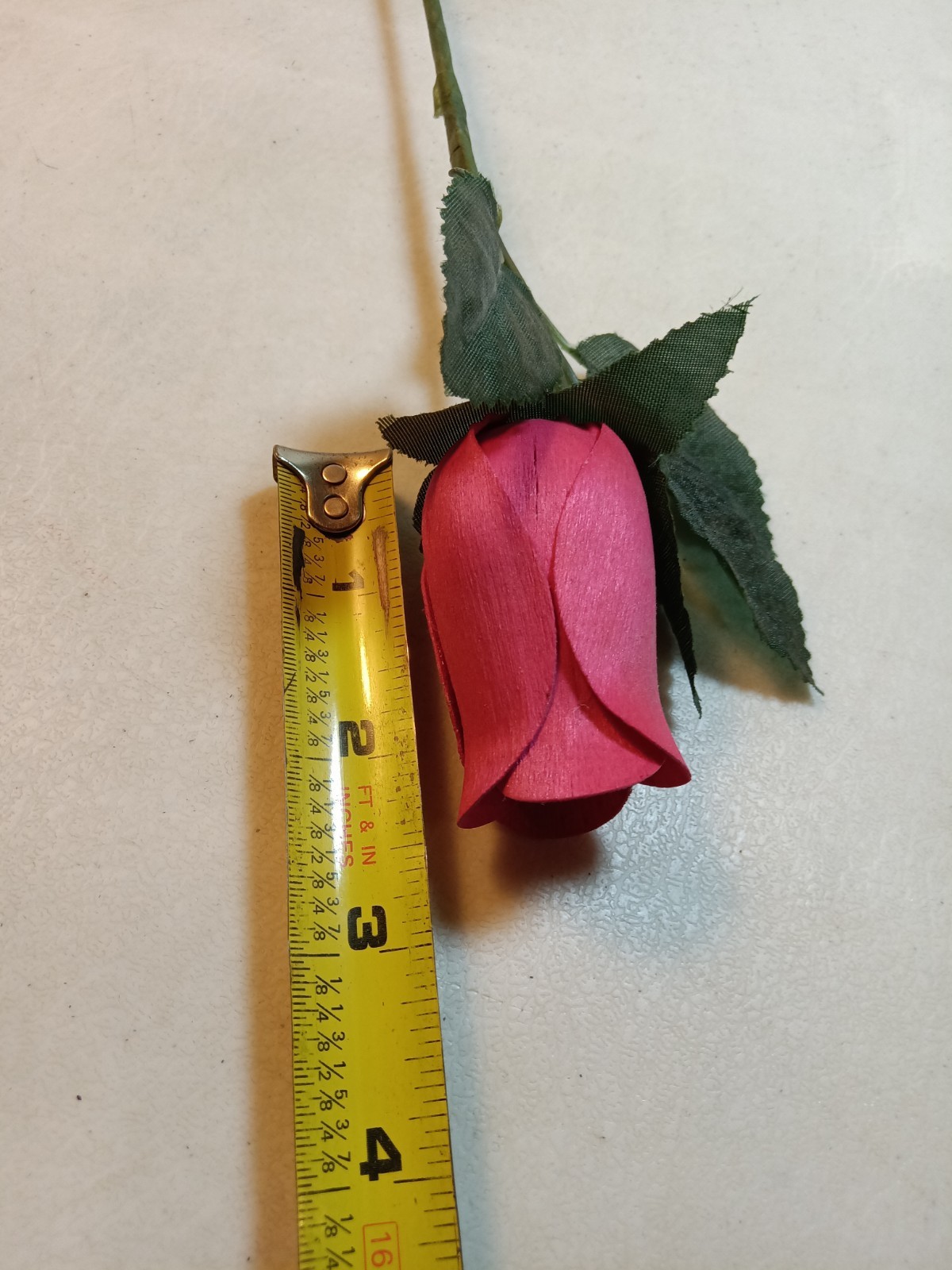 Bundle Of 17 Shaved Wood Rose Buds on stems, Assorted Colors
