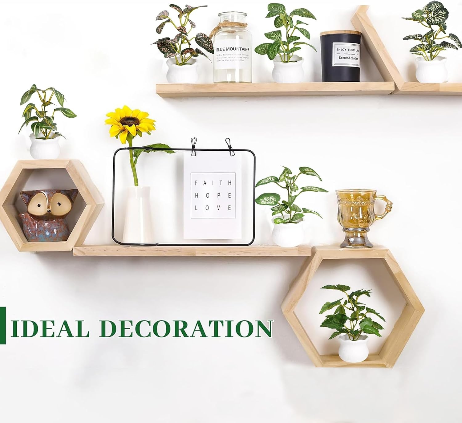 6 Pcs Small Faux Potted Plants, Artificial Greenery Desk Shelf Indoor Decor