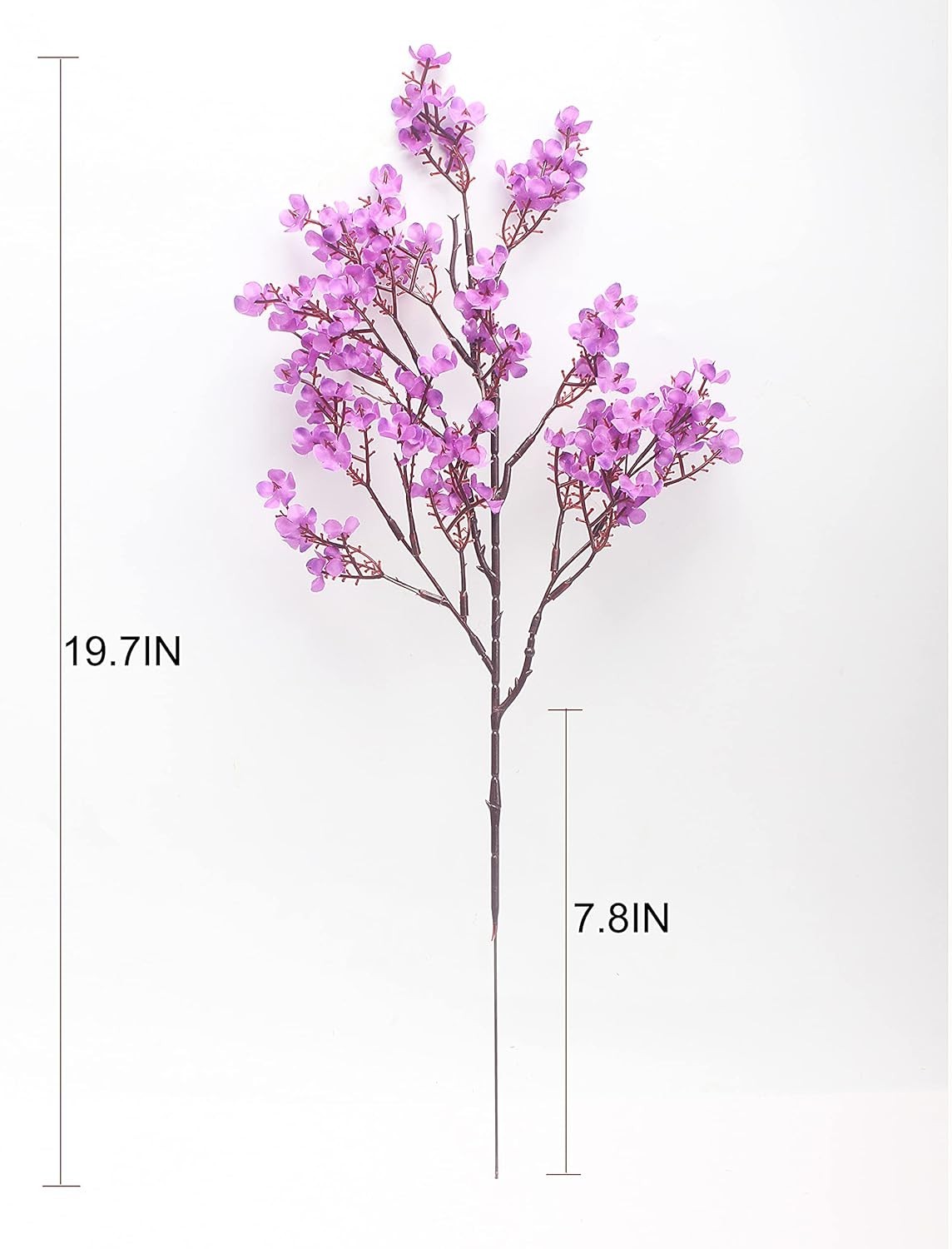 Elegant Realistic Purple Baby’s Breath Silk Flowers – Set of 6 for All Occasions