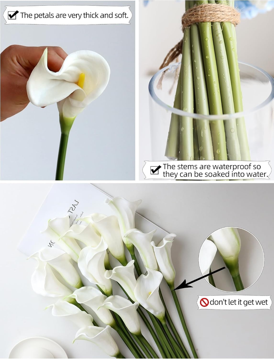 Wedding Office Home Decor: 26″ Artificial Calla Lilies